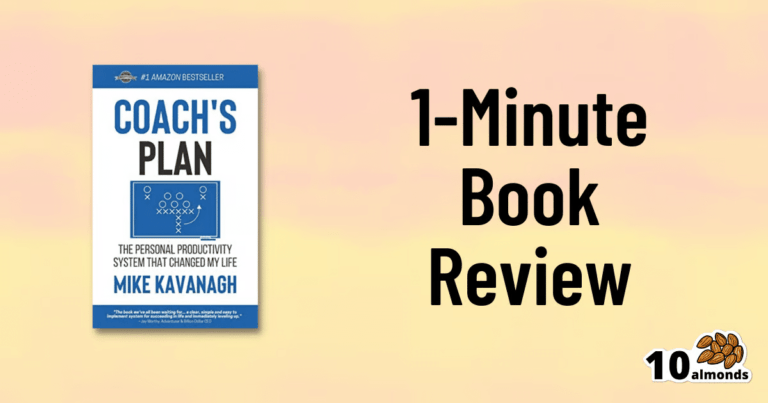 The Coach's 1 Minute Plan Book Review by Mike Kavanagh with a focus on SEO.
