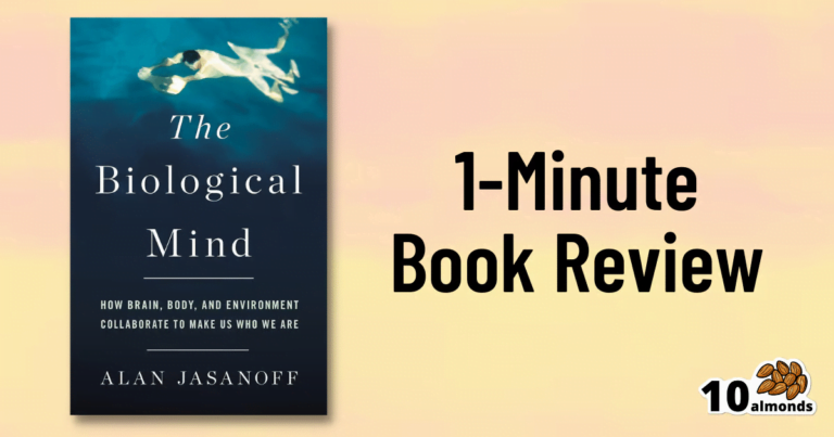 The "1 minute Biological Mind book review" provides a concise overview of how the brain and environment interact to shape our biological mind.